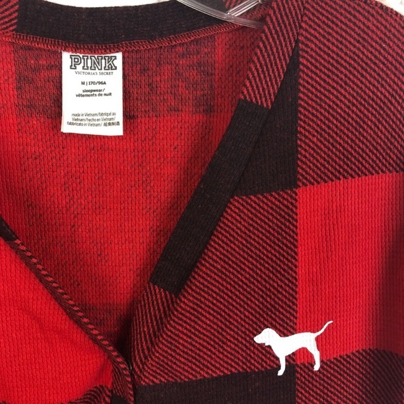 2017🆕PINK VS ❣️RED BUFFALO  THERMAL ONESIE ROMPER - Picture 9 of 11